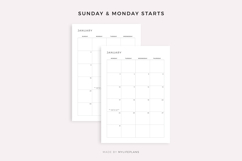 2028 Monthly Calendar with Holidays on 2 Pages, Printable Product Image 5