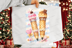 Sweet Ice Cream Pencil PNG Design | Cute Dessert School PNG Product Image 5