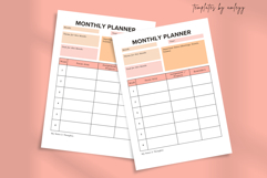 Teacher Monthly Planner | Editable Canva Teacher Planner Product Image 2