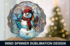 Snowman Stained Glass Wind Spinner - Snowman Wind Spinner Product Image 6