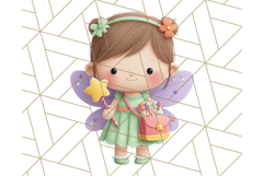 Kawaii Halloween Clipart Cute Kids and Candy Elements Png Product Image 5