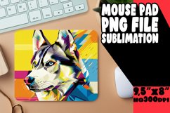 Artistic Abstract Dog Mouse Pad Sublimation PNG Product Image 1