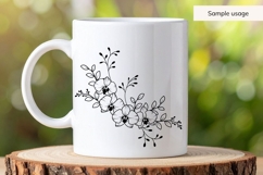 Orchid Corner Frame SVG Product Image 5