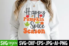 Happy Pumpkin Spice Season SVG Cut File,Fall SVG Cut File Product Image 2