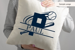 Baseball Split Monogram SVG Bundle 26 Letters Product Image 5