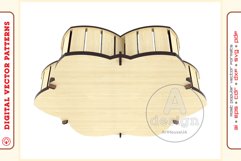 Box Organizer v18 - laser cut file - Glowforge ready SVG Product Image 5