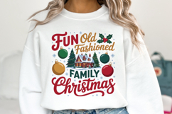 Fun Old Fashioned Family Christmas Svg | Shirt Svg Product Image 5