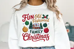 Fun Old Fashioned Family Christmas Svg | Shirt Svg Product Image 5