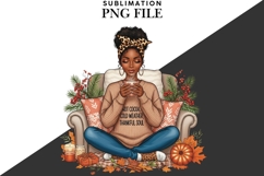 Autumn woman melanin png design for T-shirts Product Image 3
