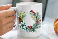 Winter Christmas Greenery Clipart, Christmas Greenery Clipar Product Image 5