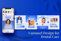Dental Care Instagram Carousel &amp; Canva Template Product Image 5