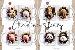 Funny Spring Animals Break Through Mug Wrap Bundle Product Image 8