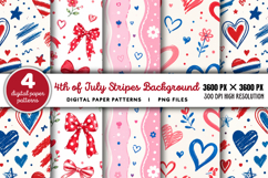 4th Of July Stripes Background PNG Product Image 1