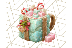 Christmas Coffee Mugs Clipart PNG Festive Cups Product Image 5