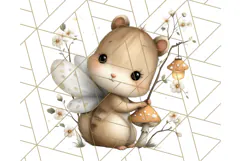 Forest Fairy Garden Creatures PNG, Whimsical Woodland Art Product Image 5