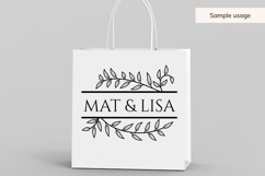 Botanical Wedding Frame SVG With Leaf Details Product Image 5