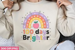 100 days brighter PNG, 100 Days Of School Product Image 1