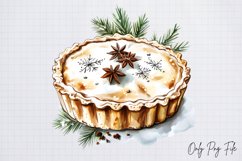 Watercolour Rustic Christmas Clipart PNG Product Image 1
