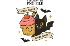 Sorta sweet sorta spooky png design for T-shirts Product Image 1
