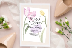 Watercolor Tulips Clipart, Spring Flowers PNG Graphics Product Image 2
