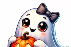 Trending Halloween PNG, Coquette Ghosts & Stylish Product Image 6