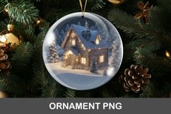 3D christmas ornament - wooden house Product Image 1