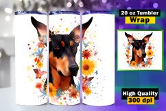 Dog Lovers tumbler wrap sublimation, 20 oz Skinny Tumbler Product Image 1