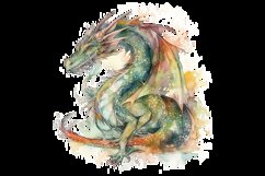 Dragon Watercolor Clipart Illustration Bundle Product Image 6