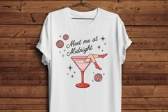Meet Me At Midnight PNG - Retro New Year’s Eve Sublimation Product Image 5