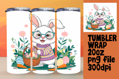 Sublimation Tumbler Template 20oz , Easter Bunny Product Image 1