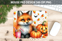 Watercolor Fox Mouse Pad Sublimation - Animal PNG Product Image 1