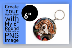 Dynamic Circle Design for Coaster Template , Holiday Pets Product Image 1
