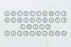 Wild Fern Monogram - Botanical Serif Monogram Font Product Image 4