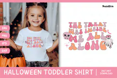 Funny Halloween Toddler Shirt Quote SVG | Inside Me Product Image 1