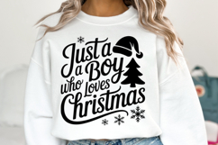 Just a Boy who loves Christmas Svg | Christmas | Shirt Svg Product Image 5