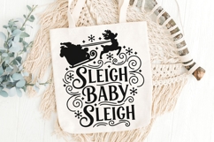 Sleigh Baby Sleigh Svg, Santa Sleigh Svg, Funny Santa Svg. Product Image 6