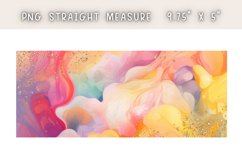 Abstract Marble Watercolor 16oz Libby Glass Can Wrap Product Image 2