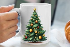 Watercolor Christmas tree clipart, Christmas tree Clipart Product Image 5