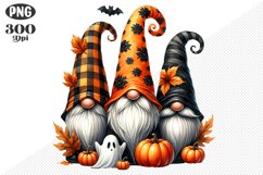 Halloween Gnomes Sublimation - Clipart PNG Design Product Image 1