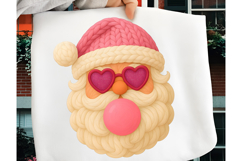 Pink Crochet Christmas PNG Bundle, Crochet Yarn Christmas Product Image 3