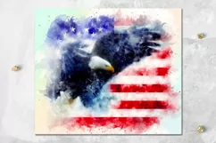 American Flag & Eagle | Patriotic Skinny Tumbler Sublimation Product Image 5