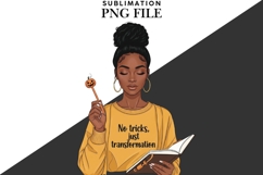 Halloween motivational witch png design for T-shirts Product Image 2