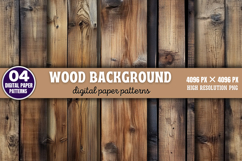 Wood Background Digital Paper Bundle PNG Product Image 6