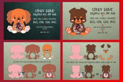 Cute Puppies | Candy Dome Bundle | Paper Craft Templates Product Image 5