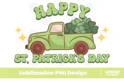 Happy St Patrick's Day PNG DTF Irish Lucky Leprechaun Beer Product Image 1
