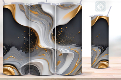 Abstract Waves Tumbler Sublimations , 20 oz Tumbler Wrap Product Image 2