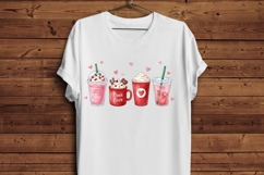 Valentine Coffee PNG, Cute Coffee Drinks Clipart, True Love Product Image 5