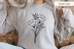 September Birth Flower Bouquet SVG - Morning Glory Product Image 5