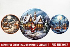 Beautiful Christmas Watercolor Clipart Product Image 1