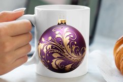 Christmas Bauble Sublimation Clipart, Christmas Bauble Product Image 5